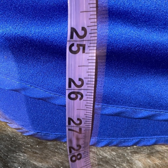 Costa Blanca Royal  Blue slit sides sleeveless blouse Sz L - Picture 6 of 11